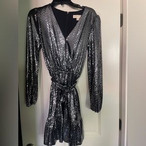 Michael KORS Metallic Mirror Dot Dress